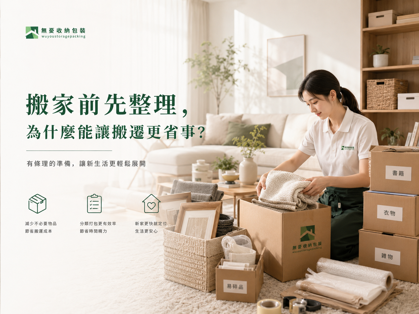 家前先整理，為什麼能讓搬遷更省事？
